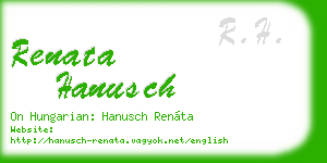 renata hanusch business card